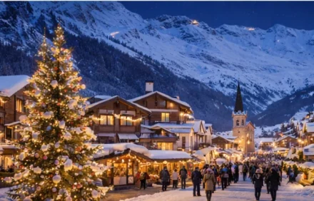 Celebrate the winter Holiday Season in the Alps